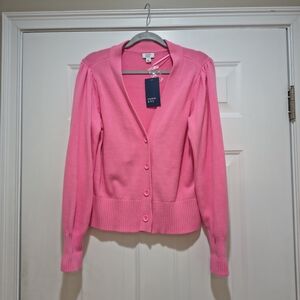 NWT  Crown & Ivy Pink Cardigan Size Large